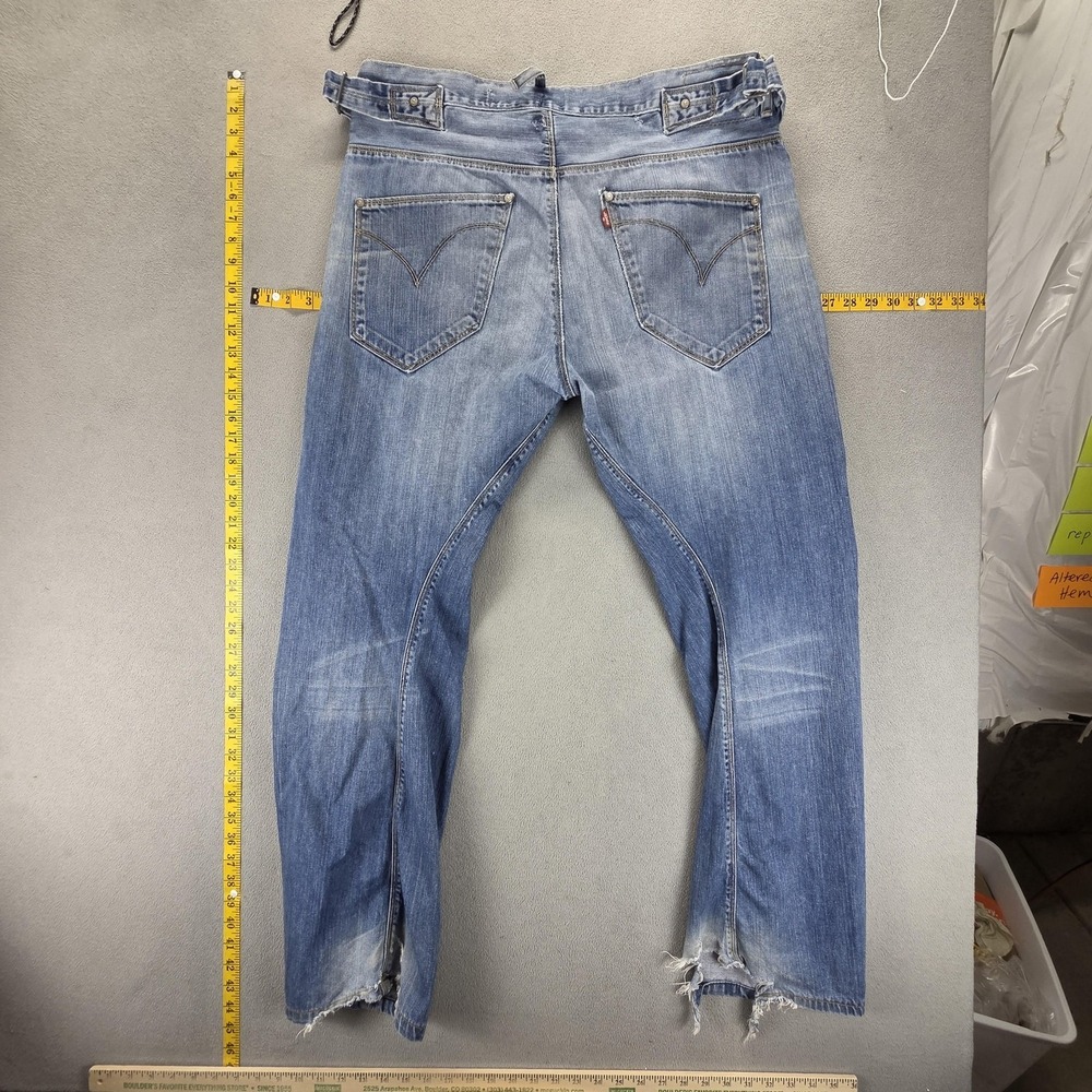 Vintage Levis Engineered Jeans Mens Blue Buckle Back Twisted Fits 36x31